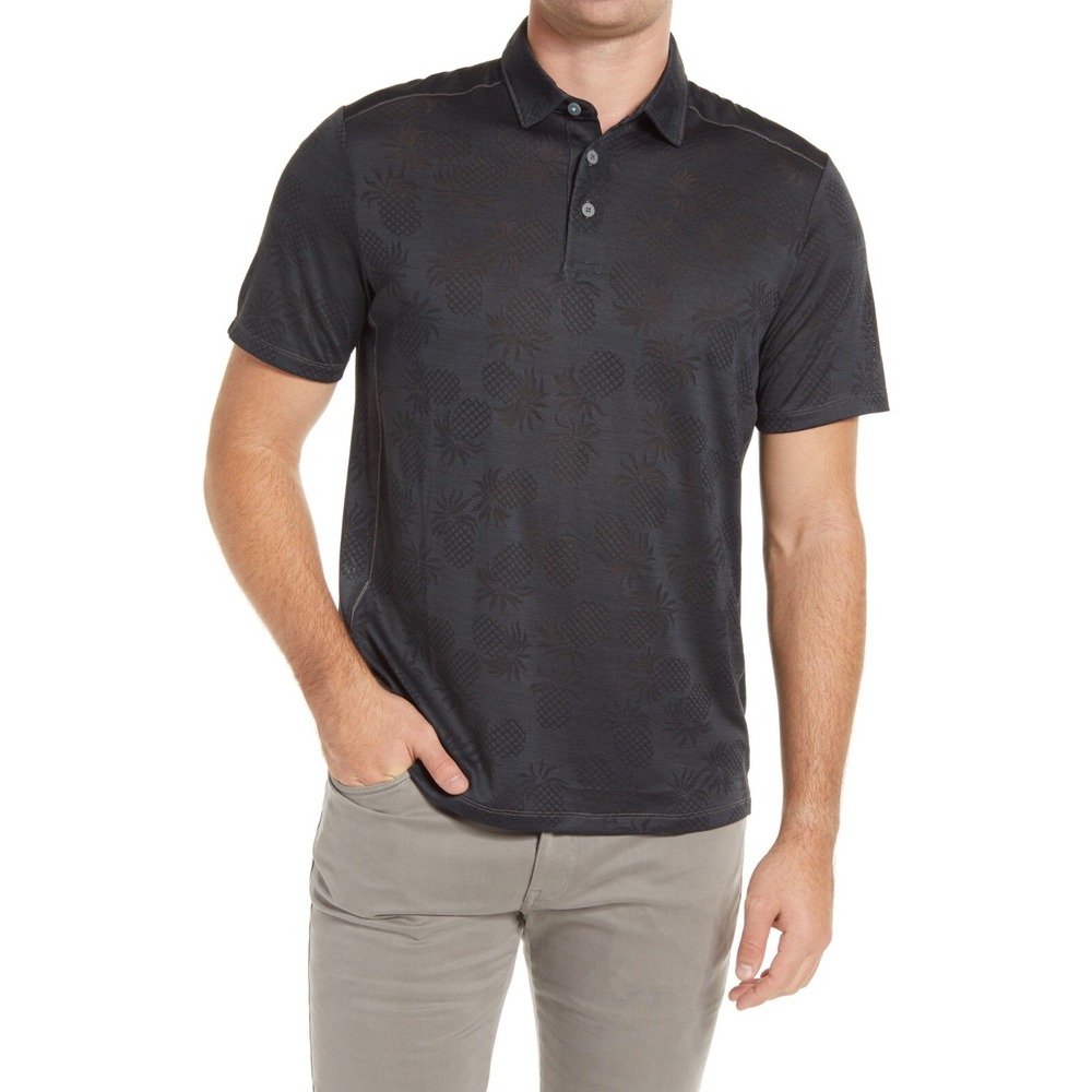 Tommy‎ Bahama IslandZone Polo Shirt Mens XL Pineapple Palm Coast Travel NWT NEW